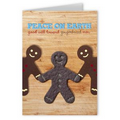 Seed Paper Shape Holiday Greeting Card - Gingerbread Person